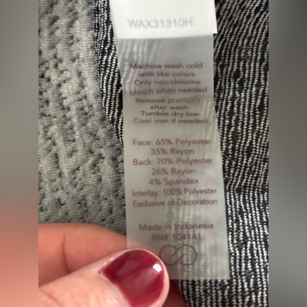 CALIA Lunar Jacquard Funnel Neck Size XS Gray - Picture 6 of 9